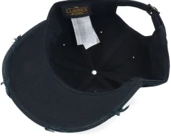 Dad Cap-Lucid Smile Houston 3d Script Destroyed Black Dad Cap -