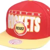 Snapback-Mitchell & Ness Houston Rockets Billboard Classic Hwc Red/Gold Snapback -