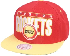 Snapback-Mitchell & Ness Houston Rockets Billboard Classic Hwc Red/Gold Snapback -