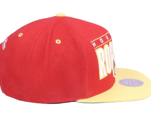 Snapback-Mitchell & Ness Houston Rockets Billboard Classic Hwc Red/Gold Snapback -