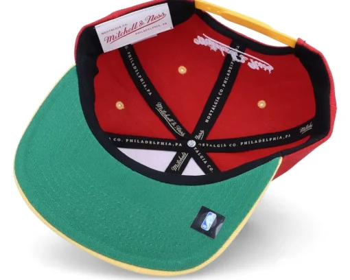 Snapback-Mitchell & Ness Houston Rockets Billboard Classic Hwc Red/Gold Snapback -