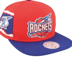 Clearance Mitchell & Ness Houston Rockets Jumbotron Hwc /Royal Snapback - Red