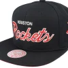 Snapback-Mitchell & Ness Houston Rockets Team Script 2.0 Snapback - Black