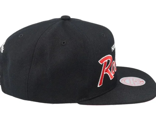 Snapback-Mitchell & Ness Houston Rockets Team Script 2.0 Snapback - Black