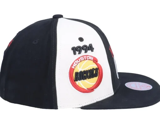 Snapback-Mitchell & Ness Houston Rockets 75Th Canal World Champ Hwc Black Snapback -