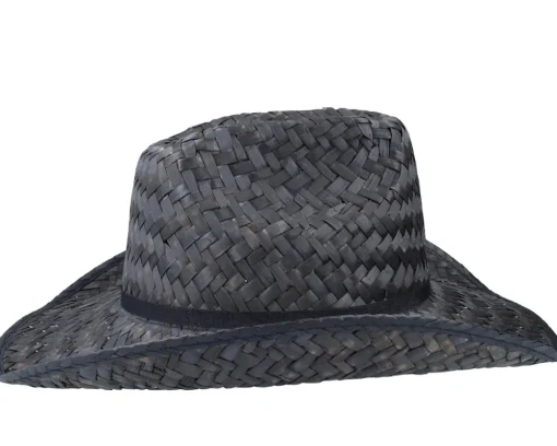 Hot Brixton Houston Straw Cowboy Black Straw Hat -