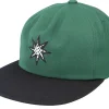 Snapback-HUF Star Dark Green Snapback -