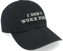 Dad Cap-Iconic I Dont Work Here Dad Cap - Black