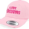 Online Unicorns I Love Pink Destroyed Dad Cap -
