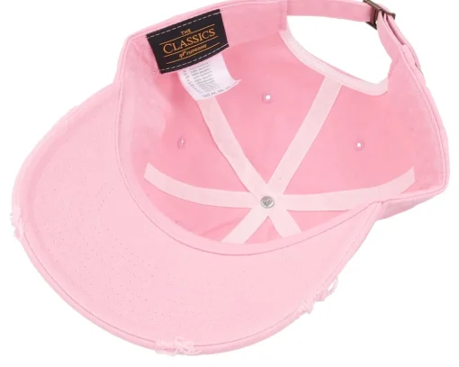 Online Unicorns I Love Pink Destroyed Dad Cap -