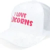Trucker-Unicorns I Love Velvet White/White A-frame Trucker -