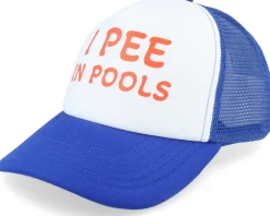 Trucker-Iconic I Pee In Pools Foam Royal/White Trucker - Blue, White