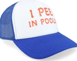 Trucker-Iconic I Pee In Pools Foam Royal/White Trucker - Blue, White