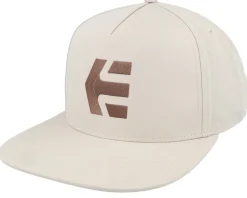 Snapback-Etnies Icon Tan/Brown Snapback - Beige