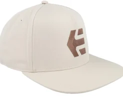 Snapback-Etnies Icon Tan/Brown Snapback - Beige