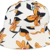 Online Seeberger In Tropical Fabric White Cloche -