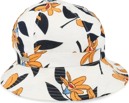 Online Seeberger In Tropical Fabric White Cloche -