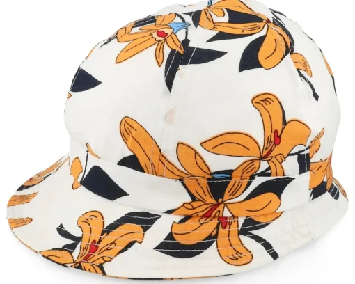 Online Seeberger In Tropical Fabric White Cloche -
