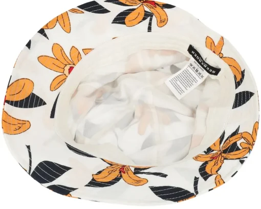 Online Seeberger In Tropical Fabric White Cloche -