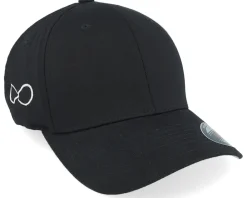 Best Iconic Infinity Symbol Side Logo Black Flexfit -