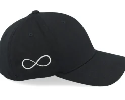 Best Iconic Infinity Symbol Side Logo Black Flexfit -