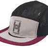 5-Panel-Under Armour Isochill Launch Camper Tetra Gray/Black/Purple 5-Panel -