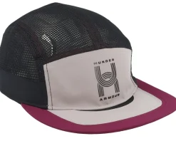 5-Panel-Under Armour Isochill Launch Camper Tetra Gray/Black/Purple 5-Panel -