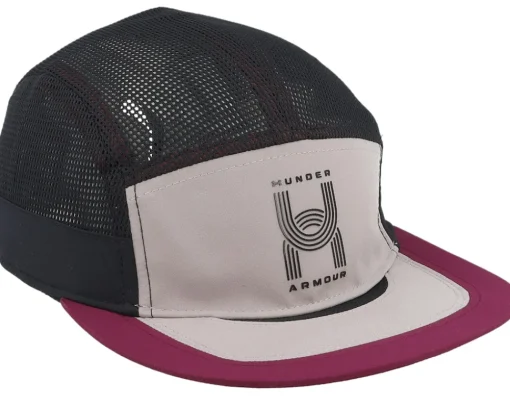 5-Panel-Under Armour Isochill Launch Camper Tetra Gray/Black/Purple 5-Panel -