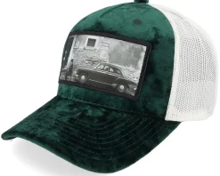 Trucker-Calza Pennello Italy Street And Classic Car Velvet /Ivory A-Frame Trucker - Green