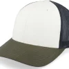 Clearance Equip Ivory/Dark Mesh/Black Trucker -