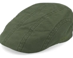 Discount Stetson Ivy Cap Delave Organic Cotton Forest Green Flat Cap -