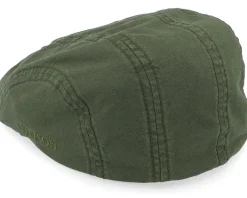 Discount Stetson Ivy Cap Delave Organic Cotton Forest Green Flat Cap -