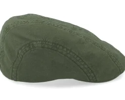Discount Stetson Ivy Cap Delave Organic Cotton Forest Green Flat Cap -