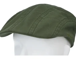 Discount Stetson Ivy Cap Delave Organic Cotton Forest Green Flat Cap -