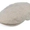 Outlet Lierys Ivy Cap Linen Flat Cap - Beige