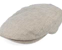 Outlet Lierys Ivy Cap Linen Flat Cap - Beige