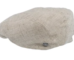 Outlet Lierys Ivy Cap Linen Flat Cap - Beige