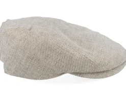 Outlet Lierys Ivy Cap Linen Flat Cap - Beige