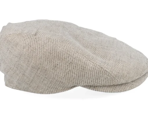 Outlet Lierys Ivy Cap Linen Flat Cap - Beige