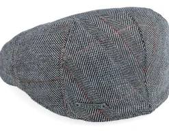 Online Stetson Ivy Cap Silk Black Herringbone Flat Cap -