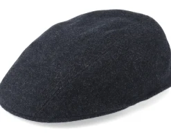 Flat Caps-Stetson Ivy Cap Wool/Cashmere Black Flat Cap -