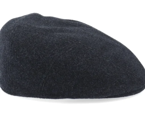 Flat Caps-Stetson Ivy Cap Wool/Cashmere Black Flat Cap -