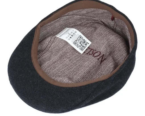 Flat Caps-Stetson Ivy Cap Wool/Cashmere Black Flat Cap -