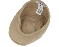 Sale Stetson Ivy Delave Organic Cotton Beige Flat Cap -
