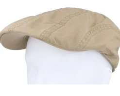 Sale Stetson Ivy Delave Organic Cotton Beige Flat Cap -