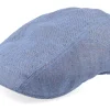 Fashion Stetson Ivy Linen Blue Flat Cap -