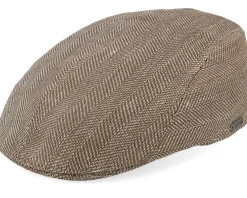 Flat Caps-Wigéns Ivy Modern Cap Brown Flat Cap -