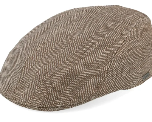 Flat Caps-Wigéns Ivy Modern Cap Brown Flat Cap -
