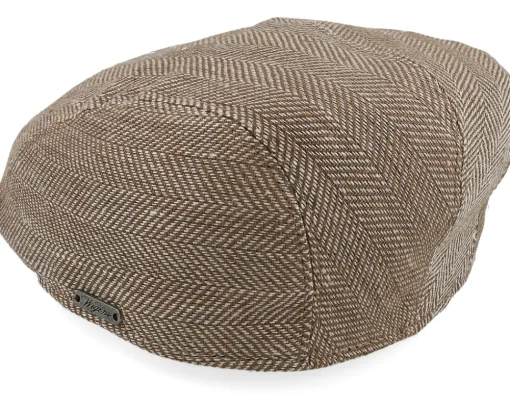Flat Caps-Wigéns Ivy Modern Cap Brown Flat Cap -