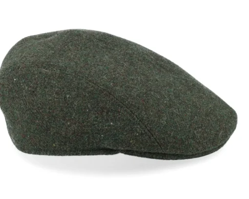 Outlet Wigéns Ivy Modern Cap Olive Melange Flat Cap - Green
